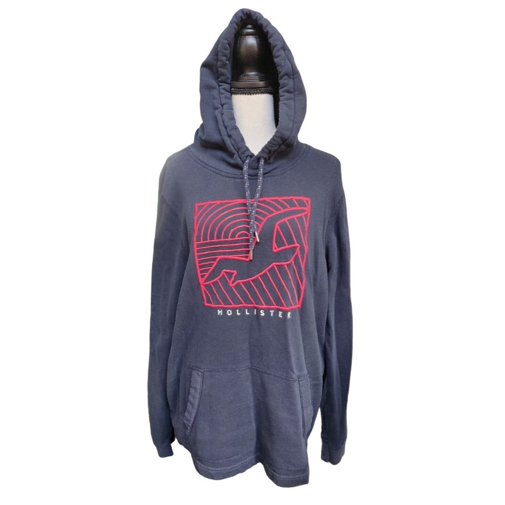 Hollister Gray Pullover Hoodie Size Medium